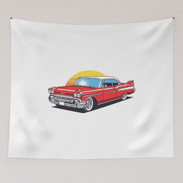 Item preview, Vector style image of a vintage car designed and sold by Pulsant  Paintings.