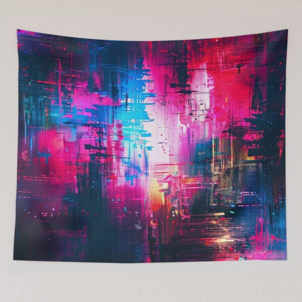 Item preview, Glitch Colorful Aesthetic Abstract Edgy Neon-Like Hues   designed and sold by DEC02.