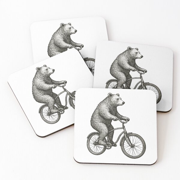 Item preview, Bear on a Bicycle designed and sold by Lane L. Mälkin Design.