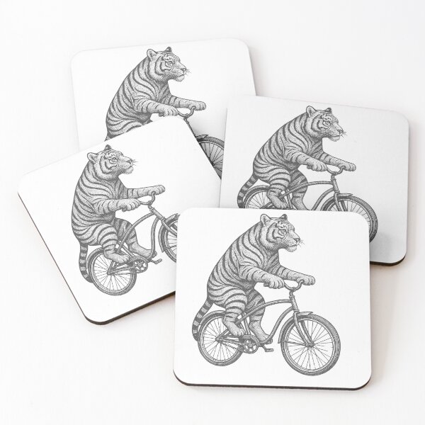 Item preview, Tiger on a Bicycle designed and sold by Lane L. Mälkin Design.