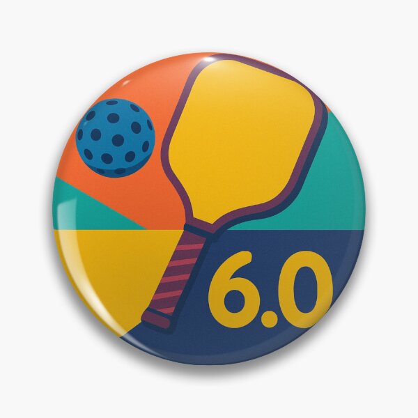 Item preview, Pickleball Player Rating 6.0 Bright Colors designed and sold by LovingJoyfully.
