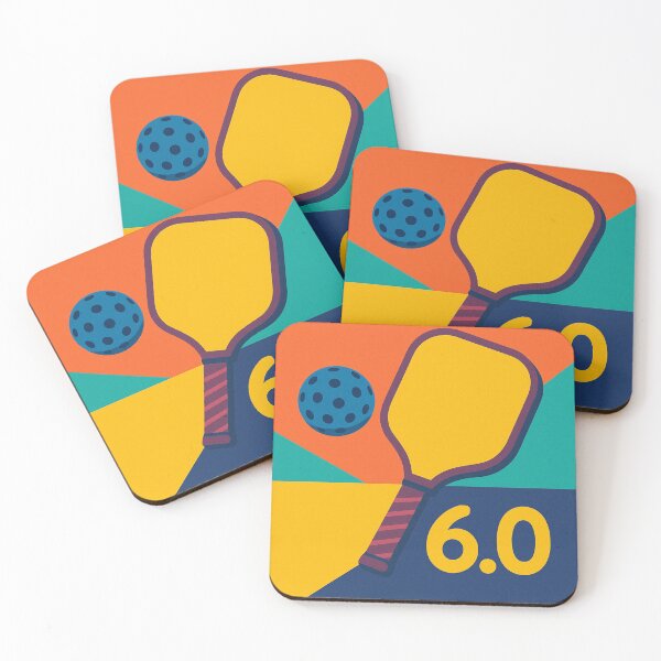 Item preview, Pickleball Player Rating 6.0 Bright Colors designed and sold by LovingJoyfully.