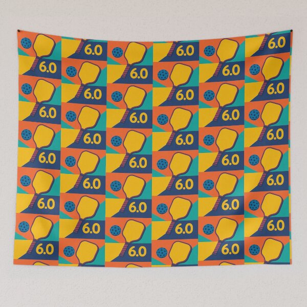 Item preview, Pickleball Player Rating 6.0 Bright Colors designed and sold by LovingJoyfully.