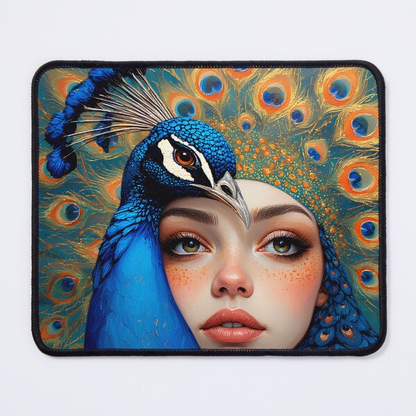 Item preview, A woman and a peacock. designed and sold by Natalia-Vlad.