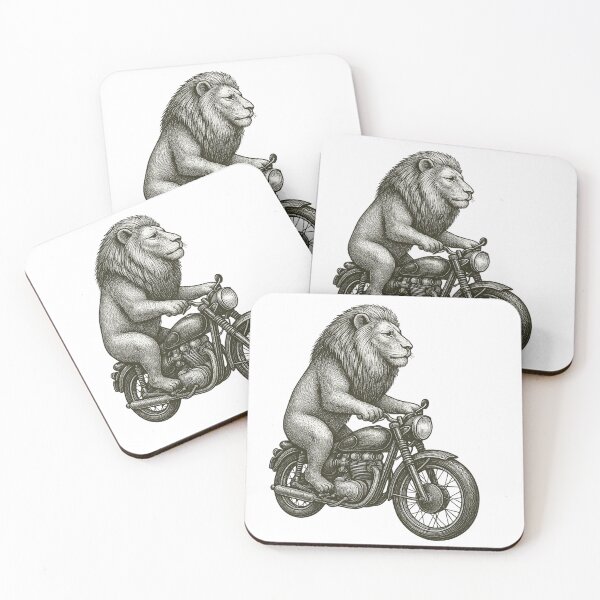 Item preview, Lion on a Motorcycle designed and sold by Lane L. Mälkin Design.