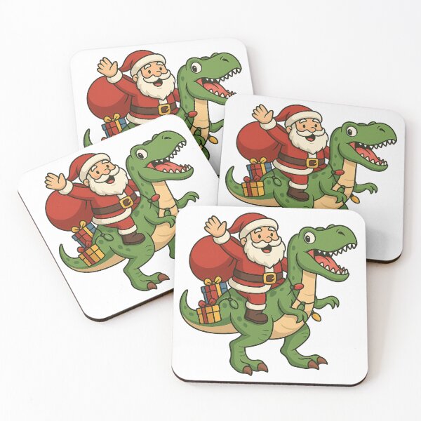 Item preview, Santa on a T-Rex: Shop Holiday Dino Chaos Now designed and sold by Eclipse 3699.
