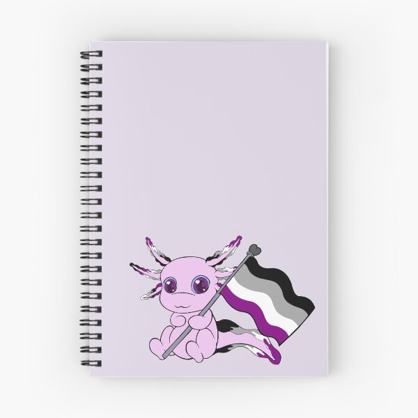 Item preview, Proud Ace Axolotl (w/ Flag) designed and sold by PinkSeraph.