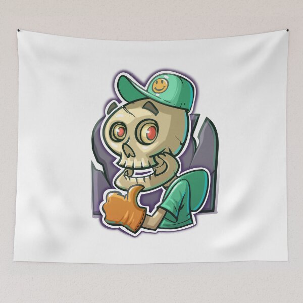 Item preview, Happy Skeleton Buddy with Smiley Hat – Cute & Spooky Halloween Fun designed and sold by gradeafun.