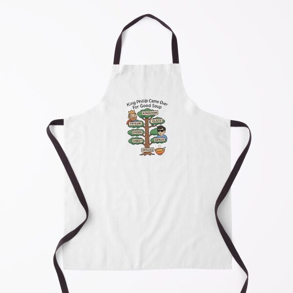 Item preview, King Philip Came Over For Good Soup – Funny Taxonomy Tree Sticker designed and sold by Otaku's Designs.