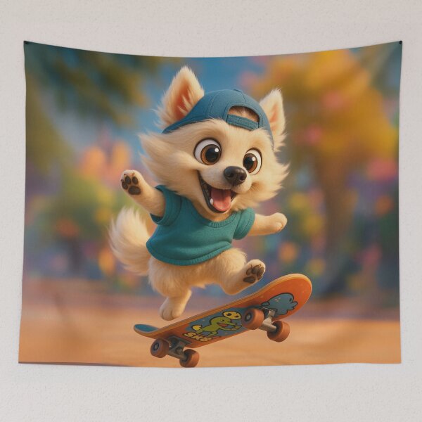 Item preview, Skater German Spitz designed and sold by Sillytoe.