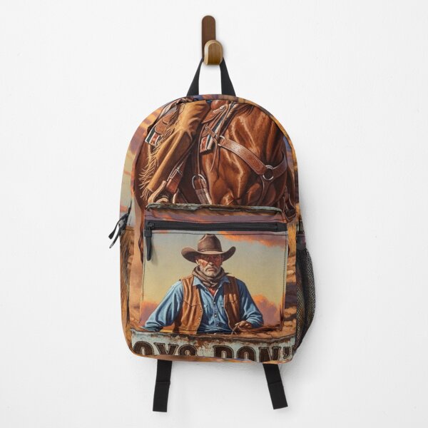 Item preview, Cowboys Don’t Cry – Western Cowboy on Horseback Vintage Artwork designed and sold by Art's Diner.