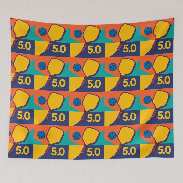 Item preview, Pickleball Player Rating 5.0 Bright Colors designed and sold by LovingJoyfully.