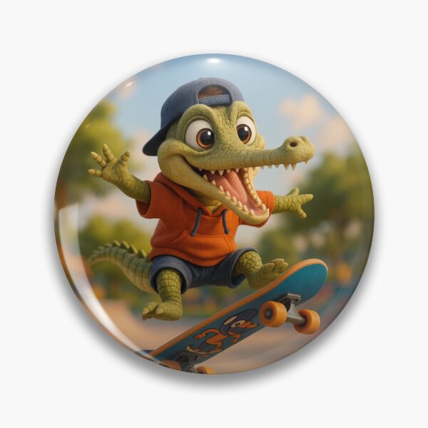 Item preview, Skater Gharial Crocodile designed and sold by Sillytoe.