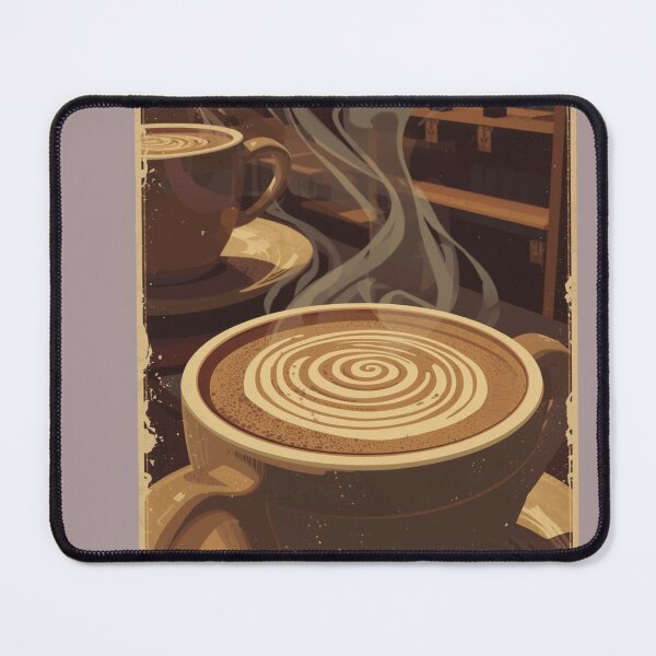 Item preview, Vintage retro art latte coffee cup designed and sold by ShadyLotl.
