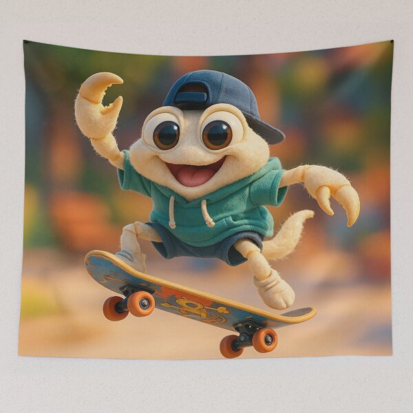 Item preview, Skater Ghost Crab designed and sold by Sillytoe.