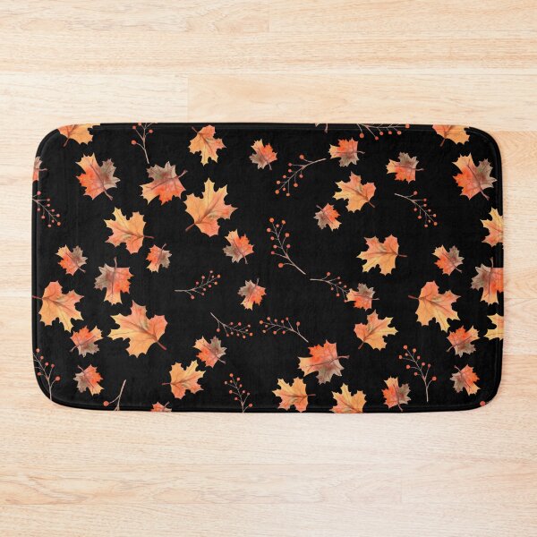 Item preview, Watercolor Autumn Maple Leaves Pattern with Berries – Cozy Fall Nature Graphic T-Shirt designed and sold by FestivityFinds.