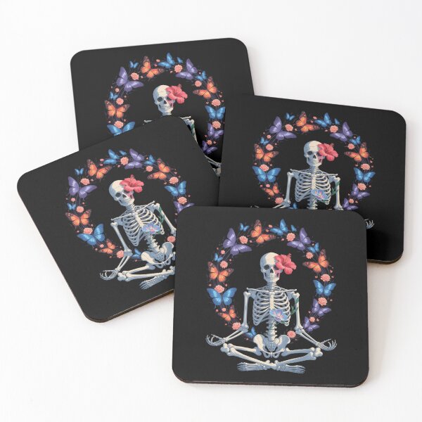 Item preview, Yoga Skeleton Halloween Meditating Skeleton designed and sold by Bandikonsalez.