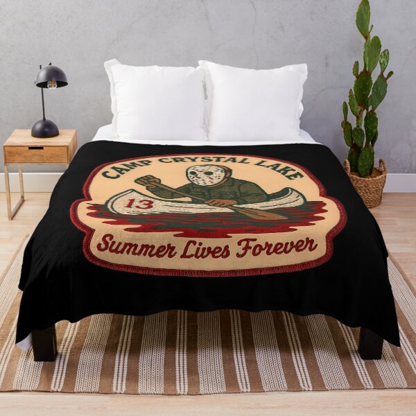 Item preview, Campamento de verano Aventura Película vintage de Halloween Terror designed and sold by ToodlesEerie.