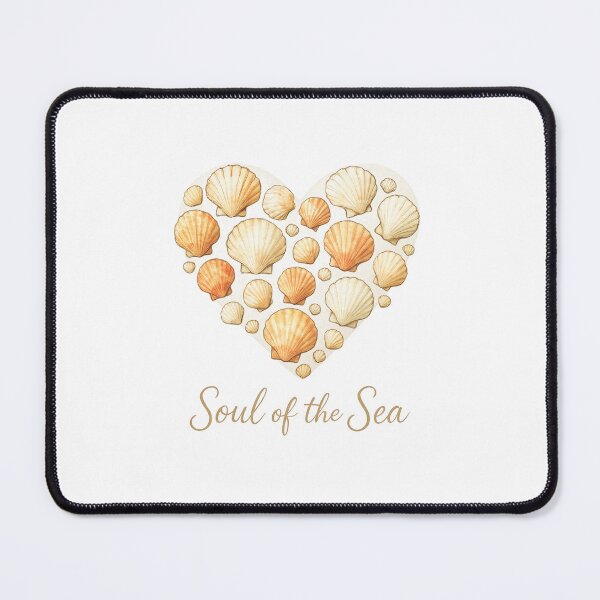 Item preview, Soul of the Sea – Seashell Heart Illustration designed and sold by Sc8pe Studio.
