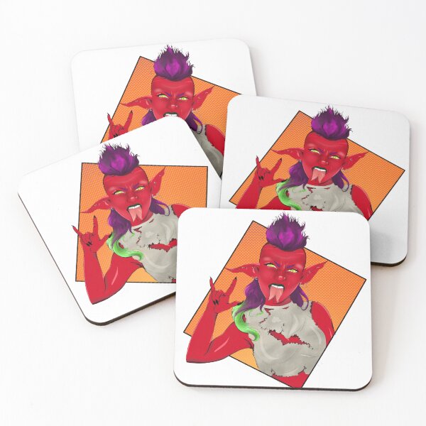 Item preview, Punk Demon – Fierce Original Art designed and sold by PinklePiCreates.