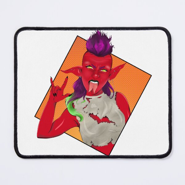 Item preview, Punk Demon – Fierce Original Art designed and sold by PinklePiCreates.