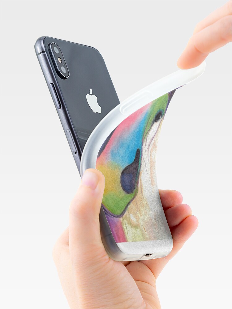 Alternate view of HORSE PRiNT 'MORELLO' BY SHiRLeY MacARTHuR iPhone Case & Cover