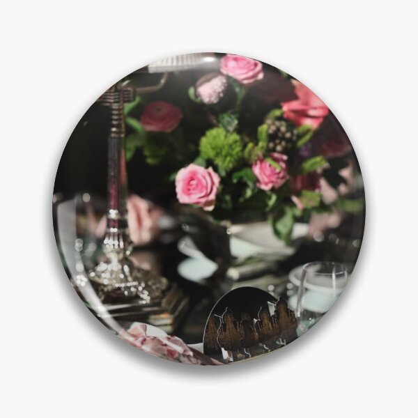 Item preview, Elegant Table Setting with Pink Roses designed and sold by Jatavlifestyle.