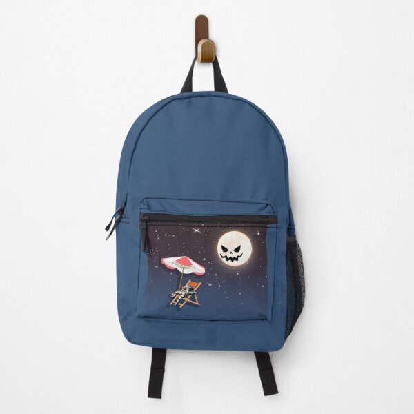 Item preview, Astronaut Relaxing in Space with Scary Halloween Moon designed and sold by Rody222.