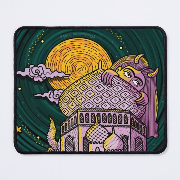 Item preview, Whimsical Creature Overlooking Castle designed and sold by Jatavlifestyle.