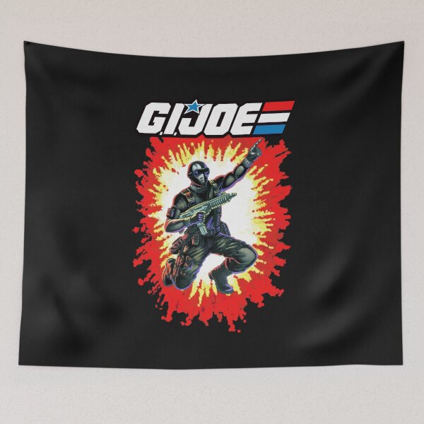 Item preview, Retro GI Joe Snake Eyes toy card back design designed and sold by VeryEnglishGent.
