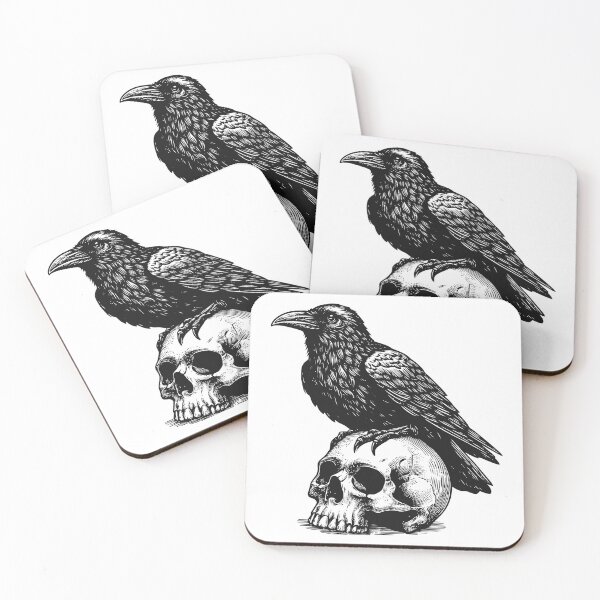 Item preview, Skull and Crow designed and sold by Everwild Studio.