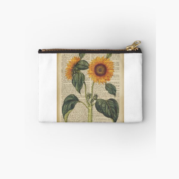 Item preview, Botanical-Print-On-Old-Book-Page---Sunflower designed and sold by BrooklynneFland.