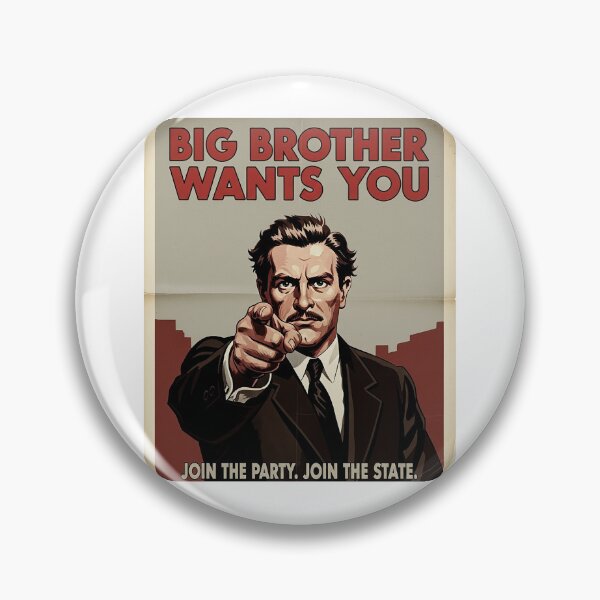 Item preview, Big Brother Wants YOU! - Inspired by George Orwell's '1984' designed and sold by AWooDesign.