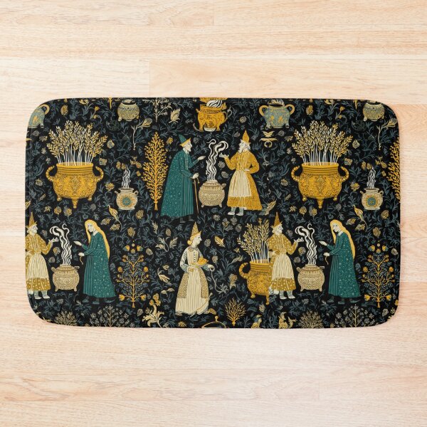 Item preview, Double Double Toil and Trouble --Vintage Witches Seamless Pattern designed and sold by dawnleblanc55.