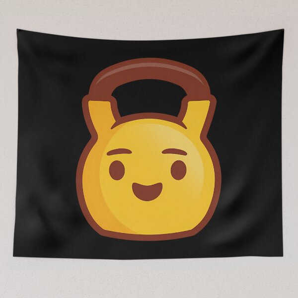Item preview,  Kettlebell Happy Emoji - Kettlebell Gift designed and sold by ChickenPeetSto.