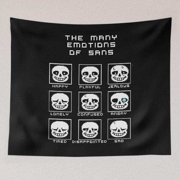 Item preview, Las múltiples emociones de Sans - Undertale designed and sold by CalvinChurch.