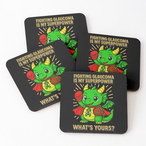 Item preview, Fighting Glaucoma Is My Superpower – Awareness Dragon designed and sold by Eyepatch-Jacks.