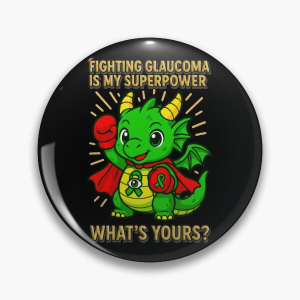 Item preview, Fighting Glaucoma Is My Superpower – Awareness Dragon designed and sold by Eyepatch-Jacks.
