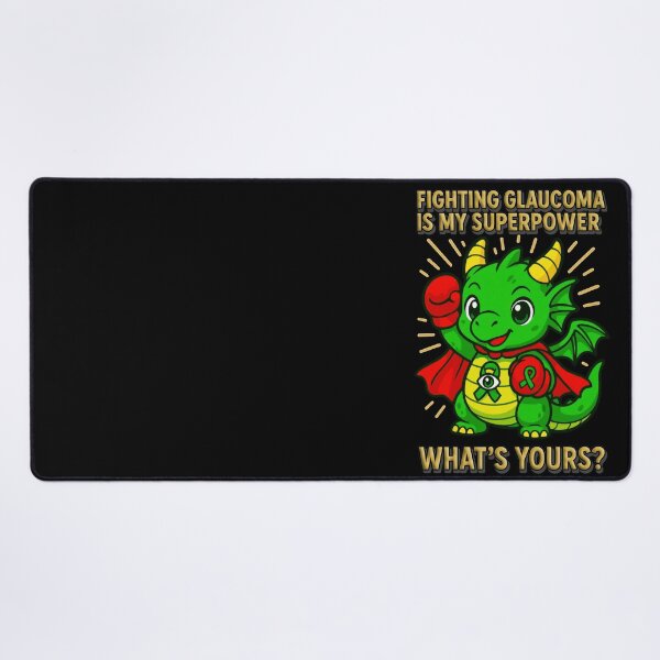 Item preview, Fighting Glaucoma Is My Superpower – Awareness Dragon designed and sold by Eyepatch-Jacks.