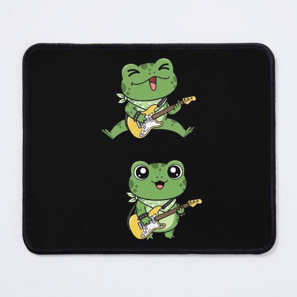 Item preview, Rock and Roll Frog - Cute and Kawaii Rock Guitarist Design designed and sold by DibuHumor.