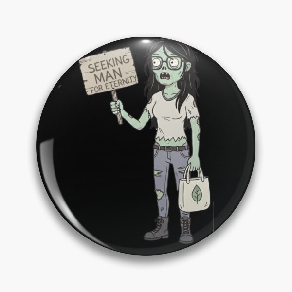 Item preview, Romantic Zombie Woman "I'm Seeking a Man for Eternity" | Humor for Singles designed and sold by DibuHumor.