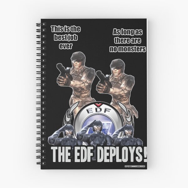 Item preview, Earth Defense Force Is The Best Job Ever Edf E.D.F. designed and sold by ChickenPeetSto.