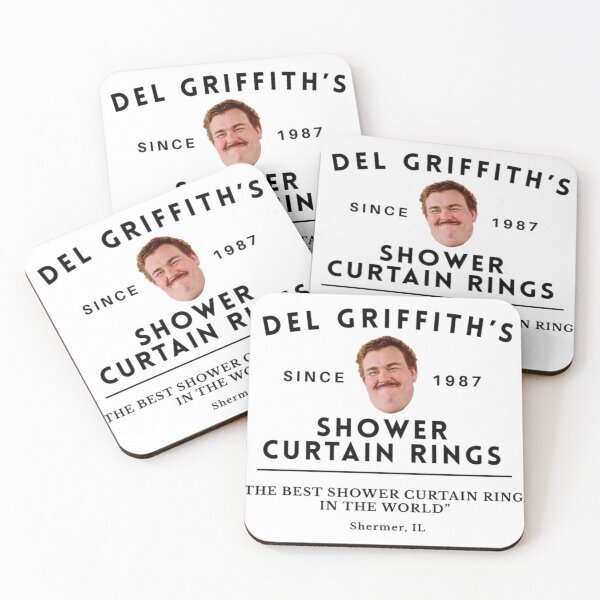 Item preview, Del Griffith's Shower Curtain Rings - Shermer, IL Since 1987 designed and sold by GrayceDa.
