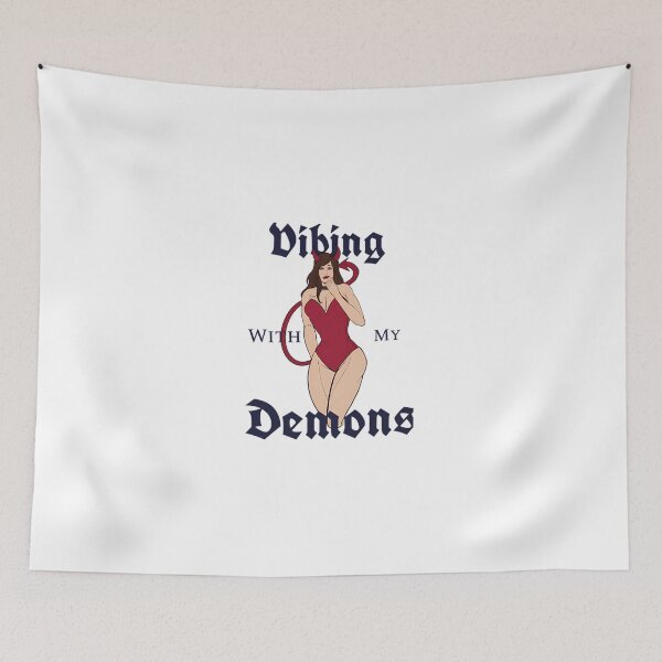 Item preview, Vibing With My Demons Halloween designed and sold by RobinHesasar.
