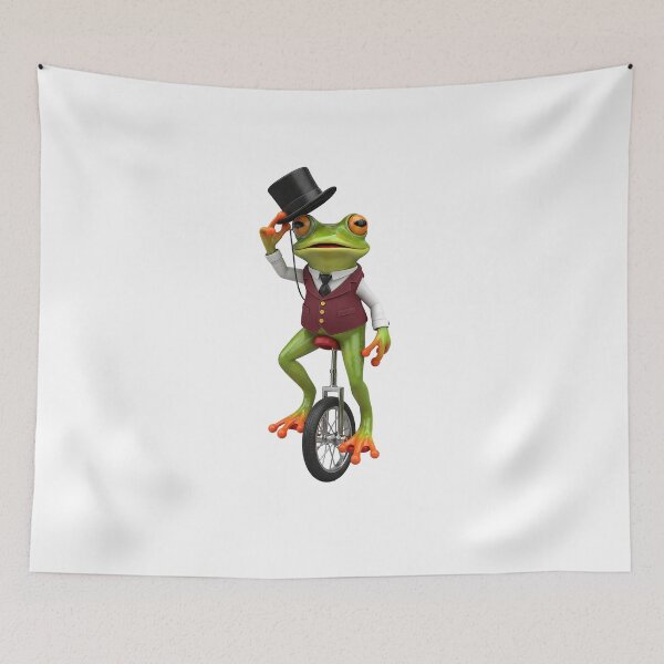 Item preview, Dapper Gentleman Frog on a Unicycle designed and sold by Apex Designs.