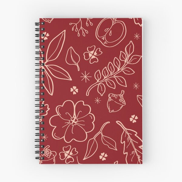 Item preview, Rustic Botanical Line Art Pattern A-Line Dress – Red Nature Inspired Floral Design designed and sold by FestivityFinds.