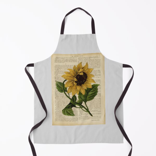 Item preview, Botanical-Print-On-Old-Book-Page---Flowers--Sunflower designed and sold by MavenAvelar.