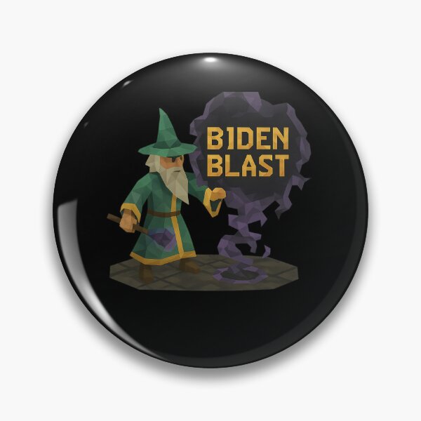 Item preview, Mage Arena Inspired Low-Poly Wizard Sticker – Biden Blast Spell designed and sold by Otaku's Designs.