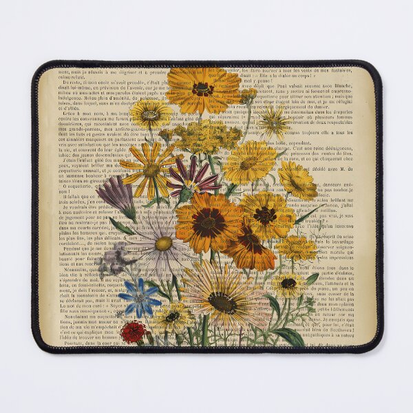 Item preview, Botanical-Print-On-Old-Book-Page---Garden-Flowers designed and sold by MavenAvelar.