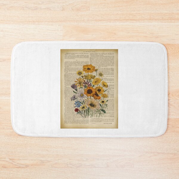Item preview, Botanical-Print-On-Old-Book-Page---Garden-Flowers designed and sold by MavenAvelar.